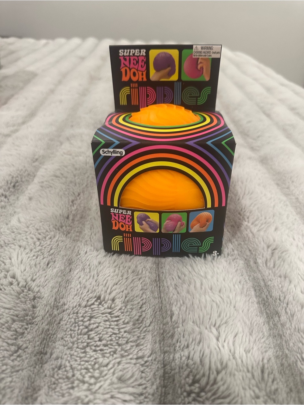 Super NeeDoh Ripples Sensory Squeeze Toy - Orange